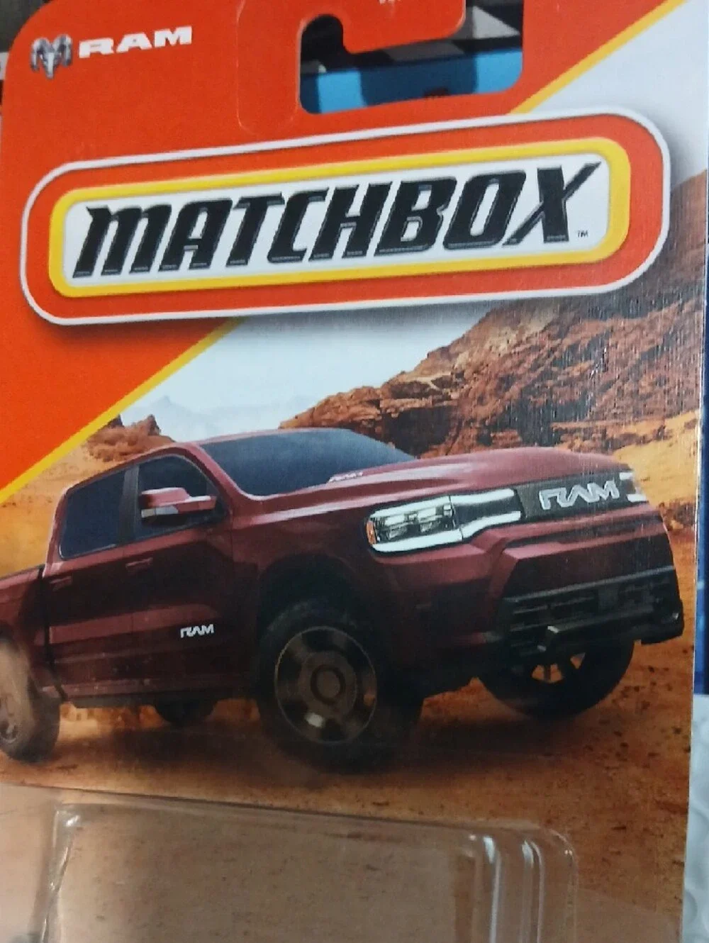 2025 Ram 1500 REV Red Die-cast Pickup Truck Keychain